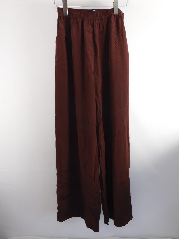 Joseph Taffy Wide Leg Silk Satin Trousers, Size 38, Film Worn.