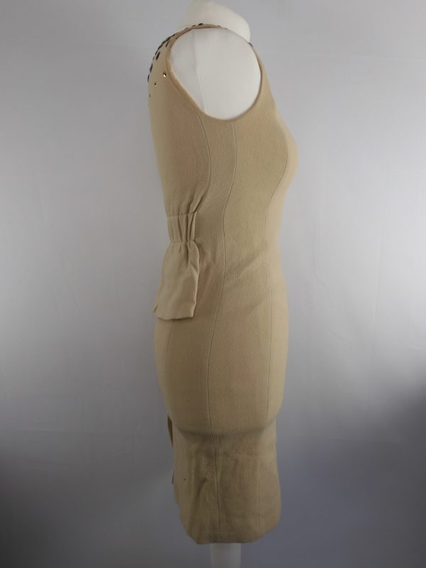 Moschino Dress 100% Virgin Wool, Size 6 - Image 3