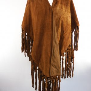 Vintage Galerie Birkemeyer Suede Poncho.