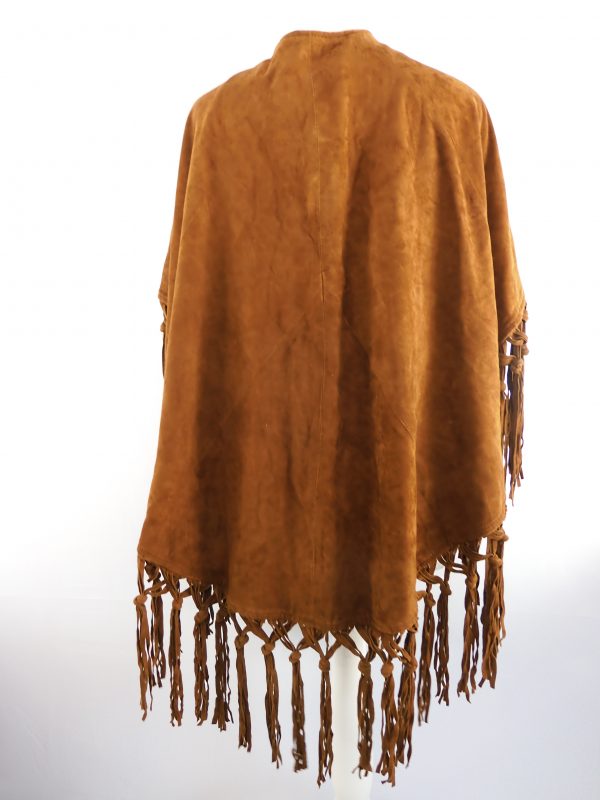 Vintage Galerie Birkemeyer Suede Poncho. - Image 3