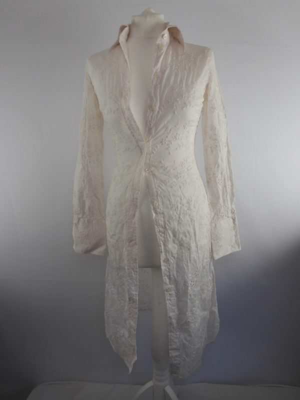 Paul Smith Broderie Anglaise Shirt Dress, Size 40 (S).