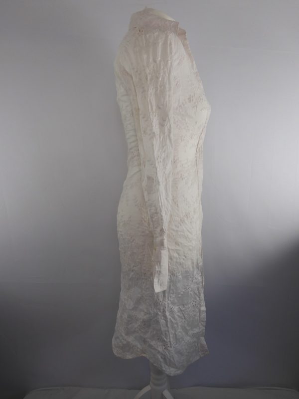 Paul Smith Broderie Anglaise Shirt Dress, Size 40 (S). - Image 3