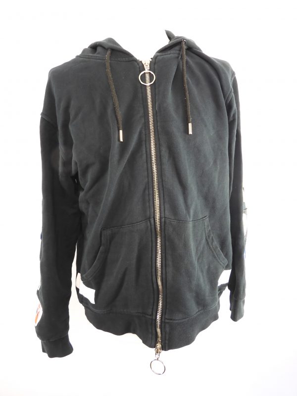 Off-White c/o Virgil Abloh Black Badges Hoodie, Size M - Image 2