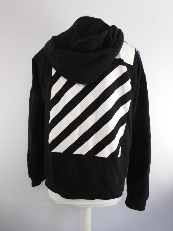 Off-White c/o Virgil Abloh Black Badges Hoodie, Size M - Image 4