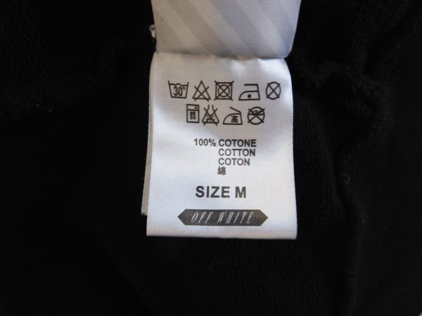 Off-White c/o Virgil Abloh Black Badges Hoodie, Size M - Image 7