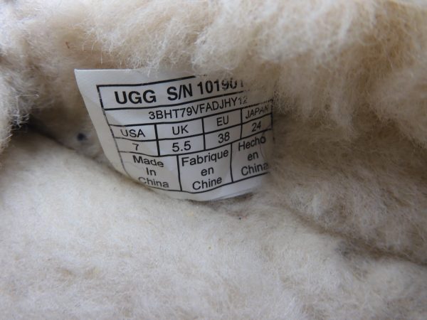 UGG Pink Suede Dakota Pom Pom Moccasin, Size 5.5 - Image 6