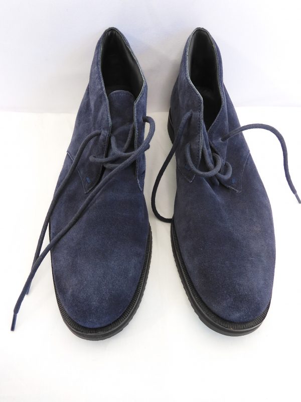 Michael Kors Blue Suede Desert Boots, Size 11. - Image 3