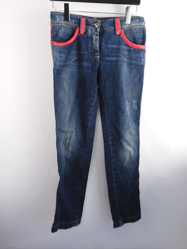 Dolce & Gabbana Jeans with Silk Trim, Size 40 (8).
