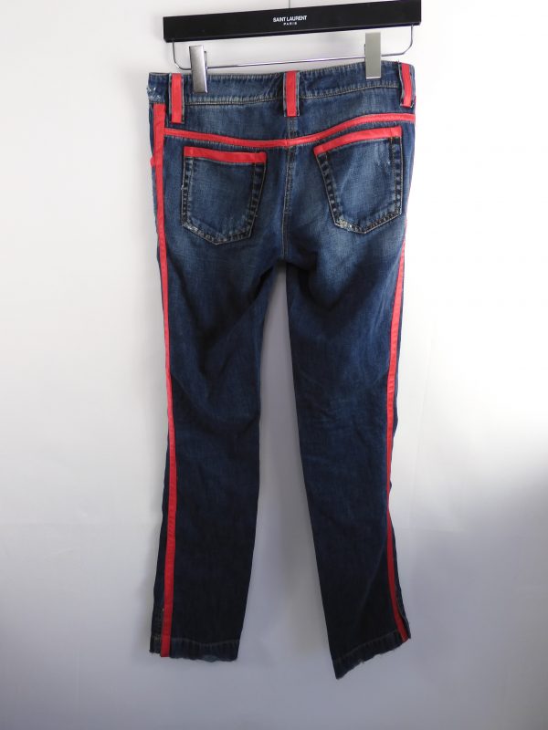 Dolce & Gabbana Jeans with Silk Trim, Size 40 (8). - Image 3
