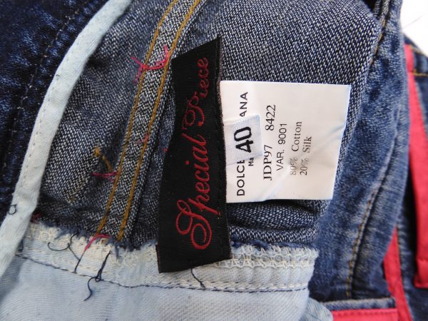Dolce & Gabbana Jeans with Silk Trim, Size 40 (8). - Image 4