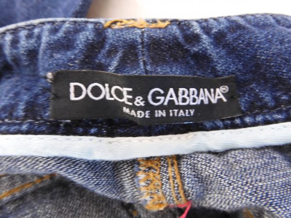 Dolce & Gabbana Jeans with Silk Trim, Size 40 (8). - Image 7