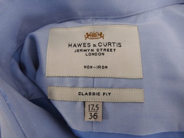 Hawes & Curtis Classic Fit Shirt, Size 17.5" XL. - Image 4