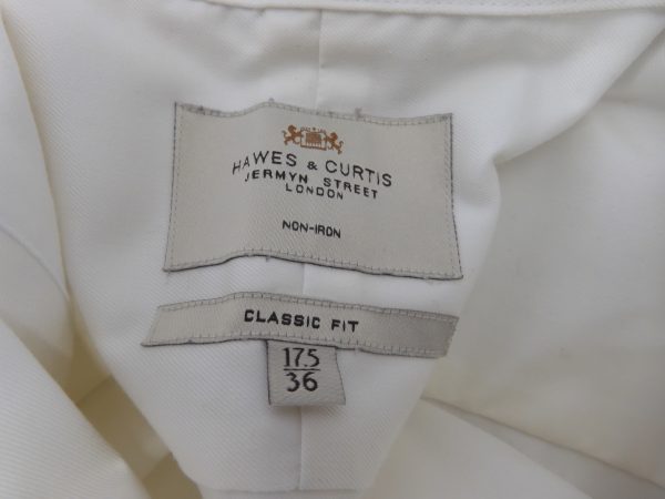 Hawes & Curtis Classic Fit Shirt, Double Cuff, Size 17.5" XL - Image 4