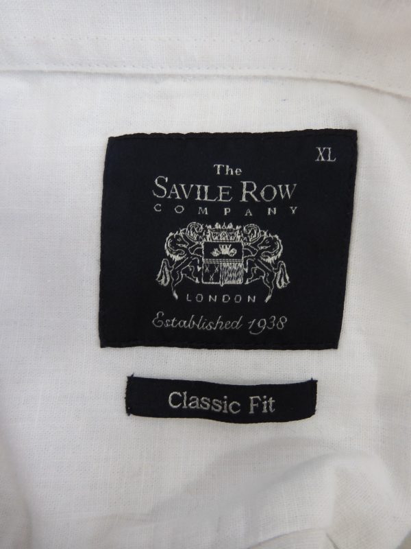 Saville Row Classic Fit, Short sleeved Shirt, Size XL - Image 4