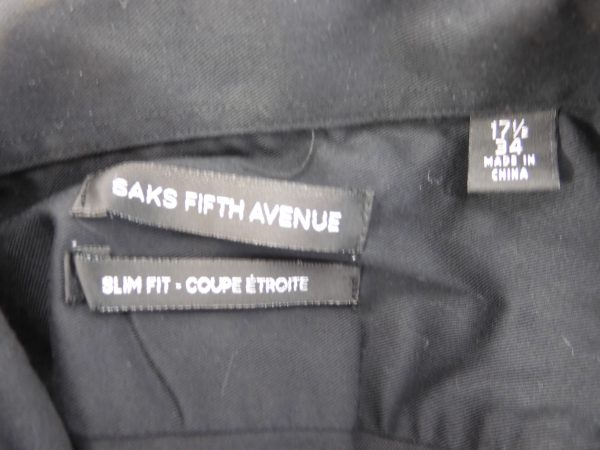 Saks Fifth Avenue Slim Fit - Coupe Etroite Shirt, Size 17.5" XL - Image 4
