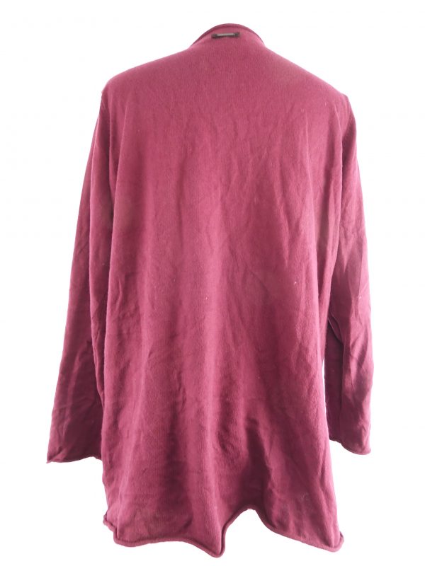 Silk & Cashmere Coty Free Edge V-Neck top, Size L - Image 3