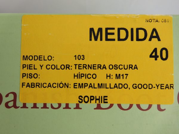 Spanish Boot Company, Medida 103 Riding Boots, Size 40, Film Worn. - Image 9