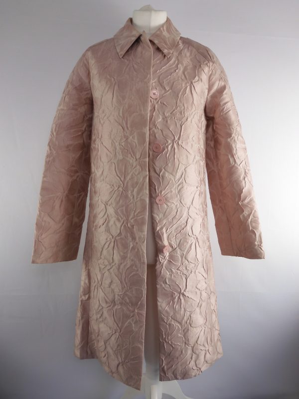 Talbot Runhof Jacquard Coat, Size 4, XS.