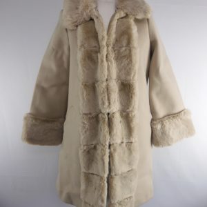 River Island Women's Coat, Faux Fur, Size 6. Film Worn.