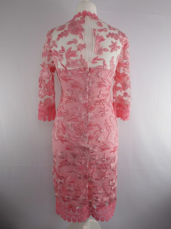 Naeem Khan, Crochet-trimmed Embroidered Tulle And Silk Midi Dress, film Worn,Size 4. - Image 4