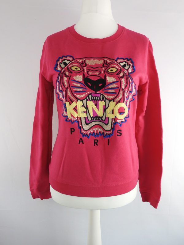 Kenzo Embroidered Tiger Sweater, Size L