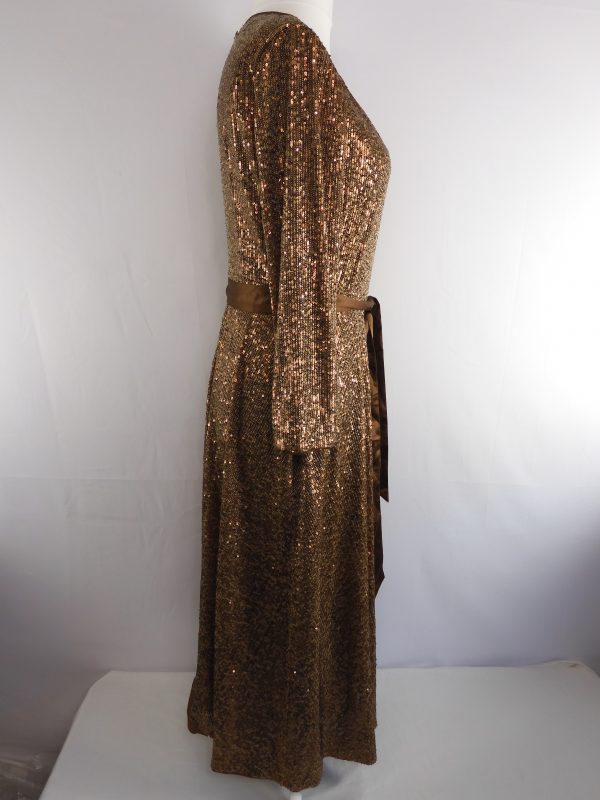 Hobbs London Salma Sequin Fit And Flare Dress, Size 12 - Image 3