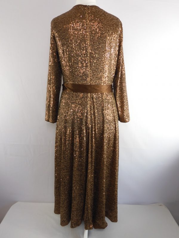 Hobbs London Salma Sequin Fit And Flare Dress, Size 12 - Image 4