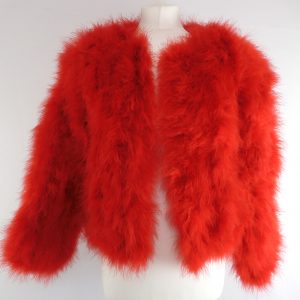 Mimi & Bow Ostrich Feather Jacket, Size XS, Film Worn.