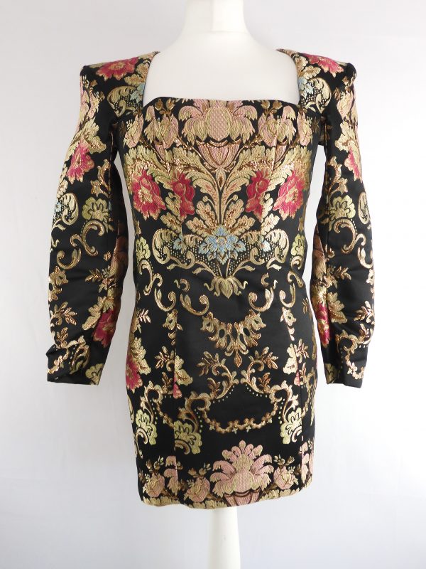 House of CB Mona jacquard boned bustier dress, Size XS, Film Worn.