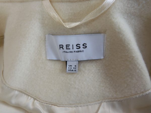 Reiss Sicily Wool Blend Coat, Size 4, Film Worn. - Image 4