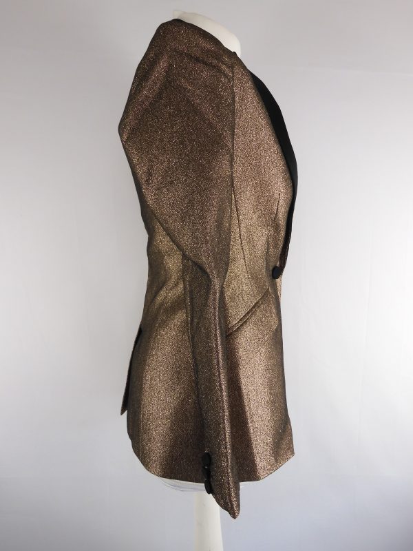 Karen Millen Gold Glitter Blazer, Size 8, Film Worn - Image 3