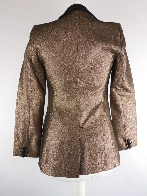 Karen Millen Gold Glitter Blazer, Size 8, Film Worn - Image 4