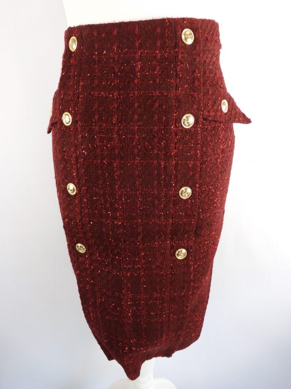 Karen Millen Sparkle Tweed Skirt, Size 8, Film Worn.
