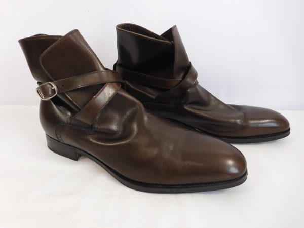 Salvatore Ferragamo Chelsea Boot with Buckle Strap, Size 11 - Image 3