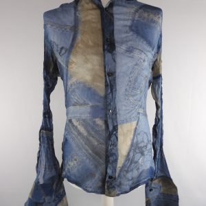 Nico Didonna Silk Shirt, Size 2 / M