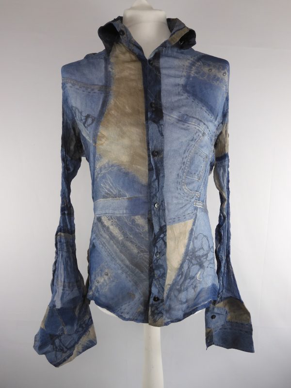 Nico Didonna Silk Shirt, Size 2 / M