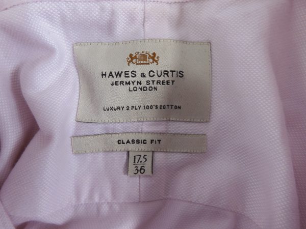 Hawes & Curtis Classic Fit Shirt, Size 17.5 - Image 4