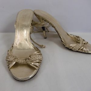 Gucci Bamboo Heel Sandals, Size 7.5B