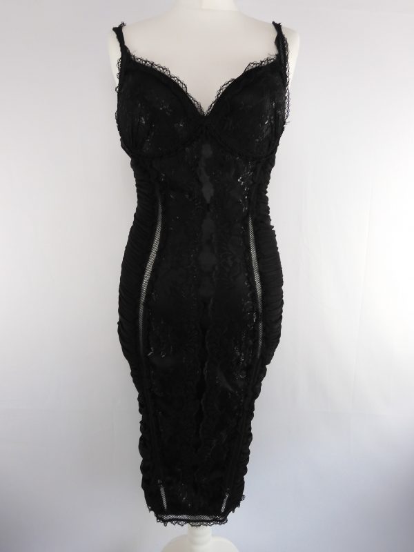 Catwalk Collection Black Dress, Size S - L