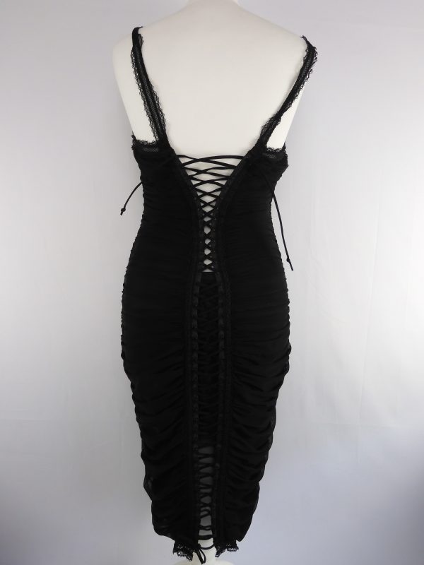 Catwalk Collection Black Dress, Size S - L - Image 4