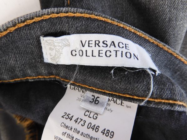Versace Collection Ripped Jeans, Size 36 - Image 5