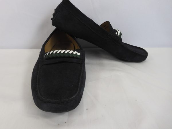 Tod's Men's Gommino Leather Plait Driving Shoes - Navy, Size 6.5