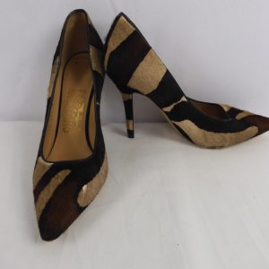 Salvatore Ferragamo Susi Calf Hair Fur Pumps, Size 5.5