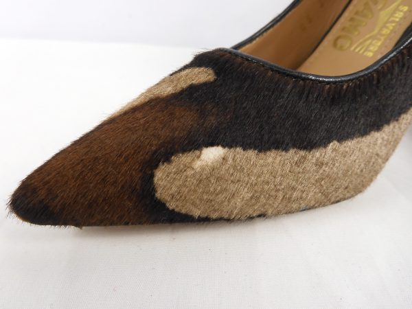 Salvatore Ferragamo Susi Calf Hair Fur Pumps, Size 5.5 - Image 4