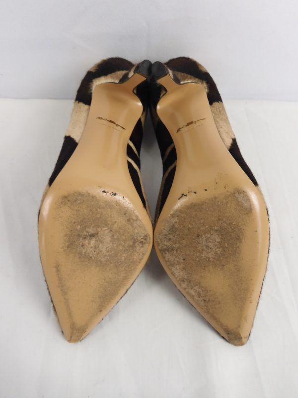 Salvatore Ferragamo Susi Calf Hair Fur Pumps, Size 5.5 - Image 9