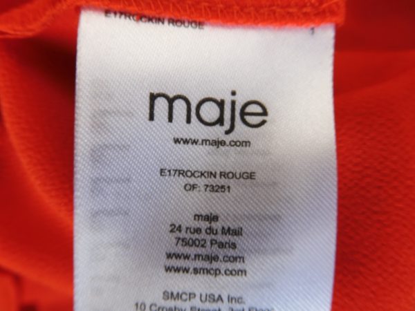 Maje E17 Rockin Rouge Dress, Size 2 / M - Image 6