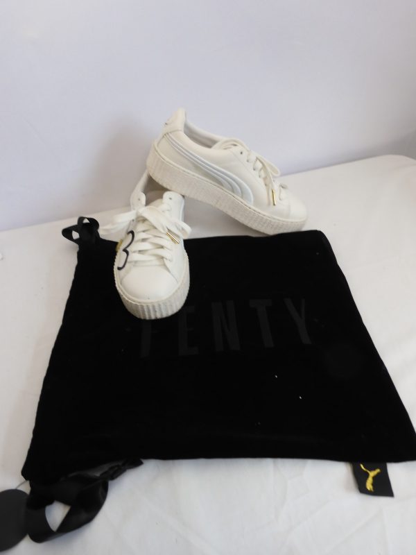 Puma Fenty by Rihanna Clara Lionel Creeper White, Size 5