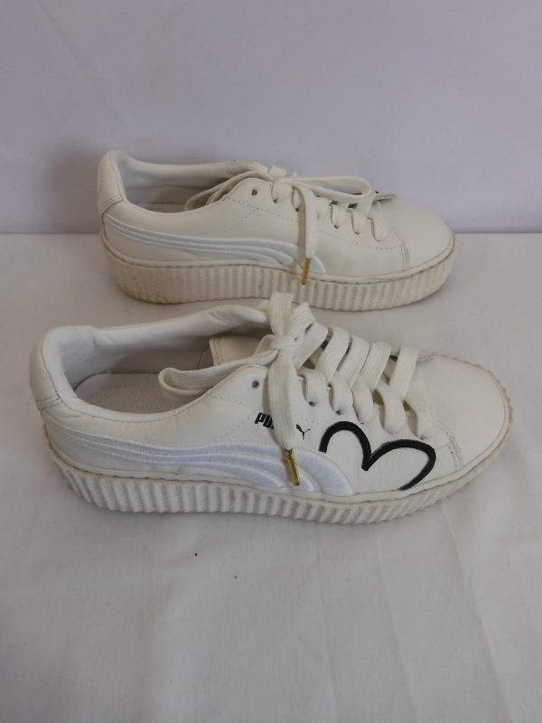 Puma Fenty by Rihanna Clara Lionel Creeper White, Size 5 - Image 4