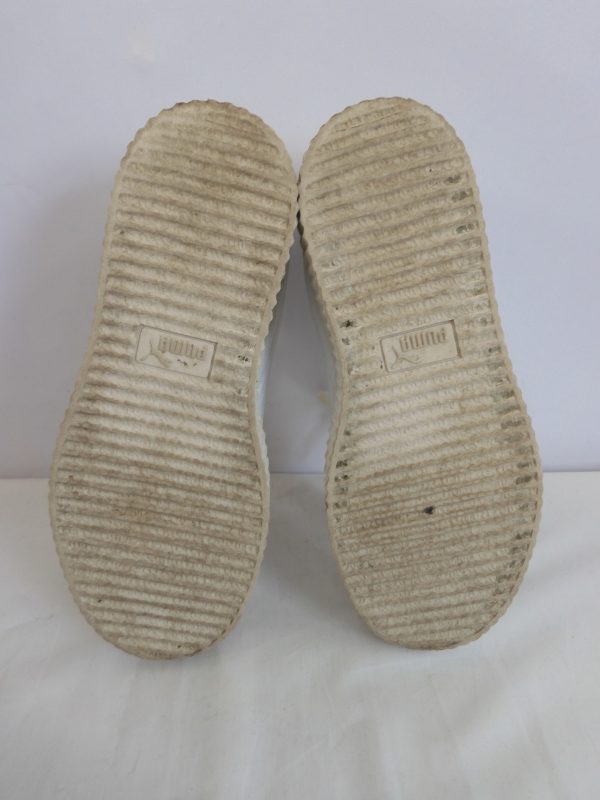 Puma Fenty by Rihanna Clara Lionel Creeper White, Size 5 - Image 7