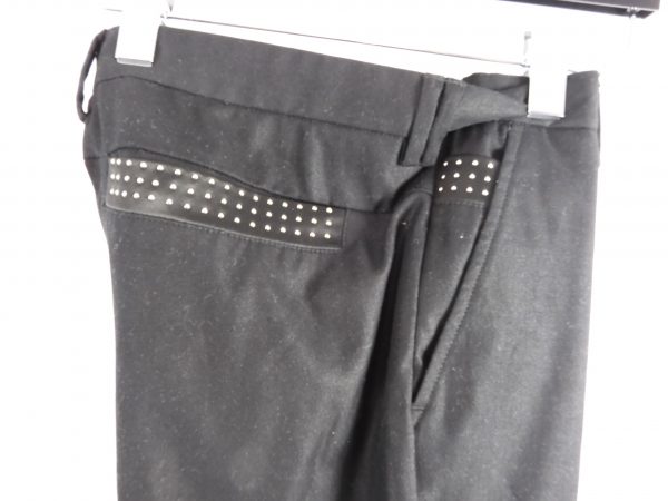 Versace Jeans Black Trousers & Studs, Size 32W - Image 3